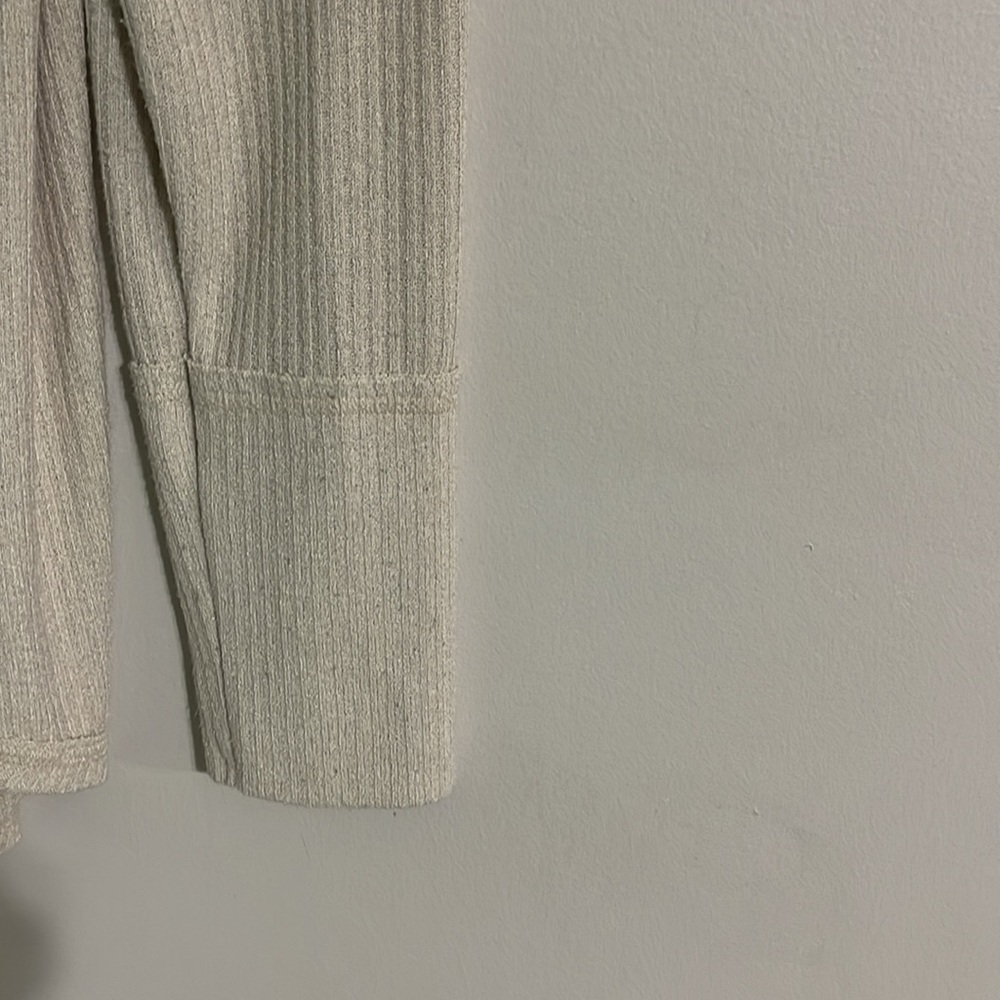 Altar'd State Beige Ribbed Blouse - Picture 5 of 9